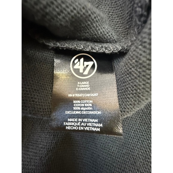 47 Brand Jacksonville Jaguars Tee Shirt V-Neck Grey Womens XLarge New - Picture 5 of 8